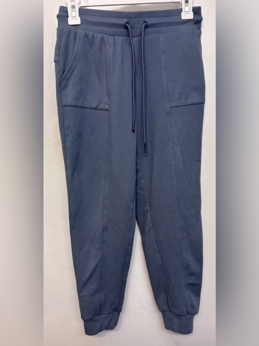 MTA Sport Blue Elastic Waist &Drawstring Jogger Sweatpants Women’s Size Small